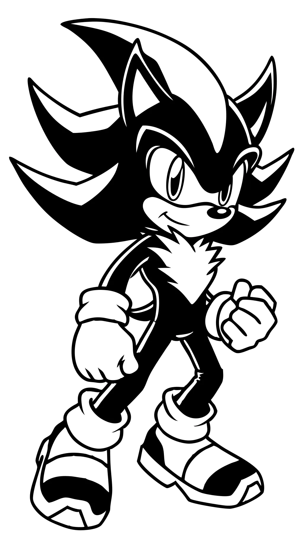 Página para colorear de sonic sonic